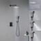 Kibi Cube Pressure Balanced 2-Function Shower System with Rough-In Valve, Matte Black KSF405MB - alternate 6